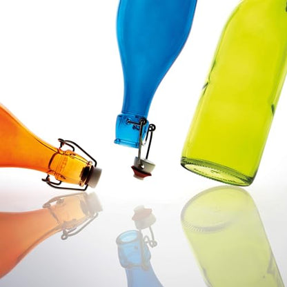 Bormioli Rocco Giara Bottle 33.75 Oz - Blue - color: Blue, size: 33.8 Ounces
