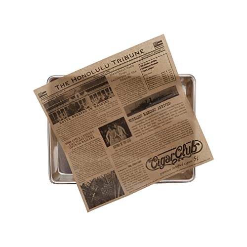 G.E.T. 4-TH1700 12" x 12" Brown Food-Safe Hawaii Newsprint Liner (Pack of 1000) - color: Hawaii Newsprint, size: 12" x 12", style: 1000 Sheets