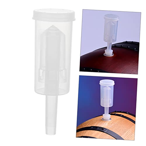Ciieeo Self-brewed Wine Air Locks 3-piece Check Valves Plastic Wine Strainers Leak-proof Valves Lids Kit