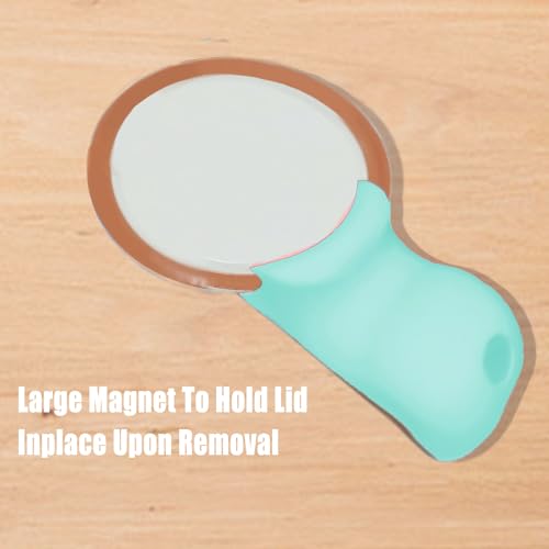 Mason Jar Opener and Canning Tool, Compatible with Mason Jar Lids, Releases Vacuum Seal on Wide Mouth and Regular Mouth, Magnetic Lid Lifter for Canning, Pickling (mint green) - color: Mint Green