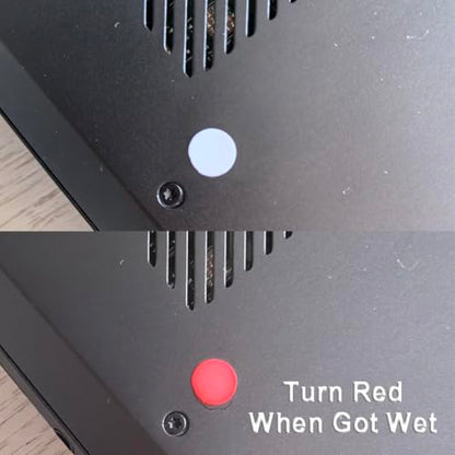 620pcs 0.24 inch Dot Water Sensitive Sticker Turn Red When Got Wet Device Potential Damage Indicator Warranty Void Instruction Liquid Sensor Label - style: 620pcs 6mm