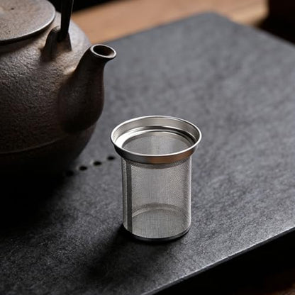 Kichvoe Stainless Steel Tea Infuser for Loose Leaf Tea Fine Mesh Filter Strainer Reusable Metal Teapot Infuser 3.58X3.18X3.18 Inches Home and Restaurant Brewing