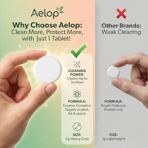 180PCS Bottle Washer Tablets, Plant-Based Detergent Tablets Compatible with Baby Brezza, Momcozy, Grownsy, Papablic and All Baby Bottle Washers, Removes Milk Residue & Odor from Bottles & Pump Parts