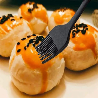 2 Pack Silicone Heat Resistant Marinading Meat Grill Basting Pastry-brush for Oil-brush Butter Sauce Sausages Desserts Turkey Baster Grill Barbecue - color: Black