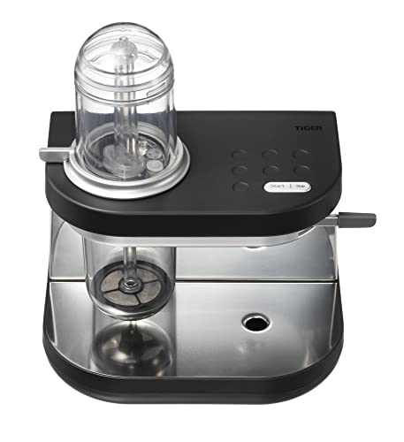 Tiger Siphonysta Siphon Coffee Maker | Single Serve Coffee Machine with Automatic Siphon Brewing | 9 Flavor Settings | Vacuum Brew Technology | Made in Japan | 10 oz | Black