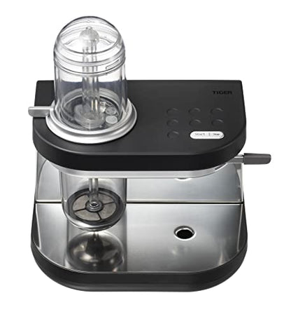 Tiger Siphonysta Siphon Coffee Maker | Single Serve Coffee Machine with Automatic Siphon Brewing | 9 Flavor Settings | Vacuum Brew Technology | Made in Japan | 10 oz | Black