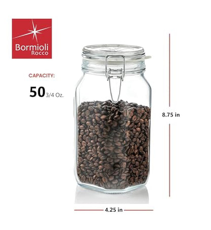 Bormioli Rocco Fido Jar 50.75 oz - Clear, Set of 2 - size: 50.75 oz
