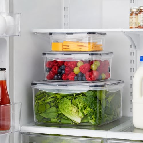 3 Pack Cheese Container for Refrigerator,Cream Cheese Slice Block Holder Airtight Lid,BPA-Free Lunch Meat Storage Container for Fridge,Dishwasher Safe,Shredded,Grated,Cheddar Cheeses Box