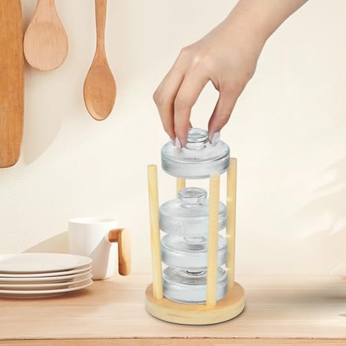 Artcome Glass Weights Organizer - Space Saving Compact Design - Fermentation Weights Holder - Efficient Organization of Kitchen Cabinets & Countertops to Minimize Clutter - Organize up to 4-5 weights - size: holder x 1pc