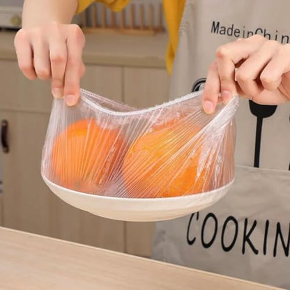 200 Pcs Fresh Keeping Bags, Reusable Elastic Food Storage Covers, Stretch Plastic Wrap Bowl Covers Preservation Bags, Elastic Storage Cover for Fruit Preservation and Food Storage