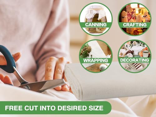 Olicity Cheese Cloth Roll,Grade 100,3x60Ft, 180 Sq Feet,Reusable Cheese Cloth Closed Edges Fabric Fine Mesh Cloth,Unbleached Cotton Muslin Bulk Cheesecloth Roll for Straining,Cooking,Crafts - 20 Yards