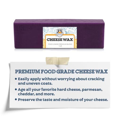 Fermentaholics Food-Grade Premium Cheese Waxes - 1 lb. – Cheesemaking Wax for Hard and Aged Cheeses – Protect and Preserve Your Cheese (1 LB Purple) - color: Purple