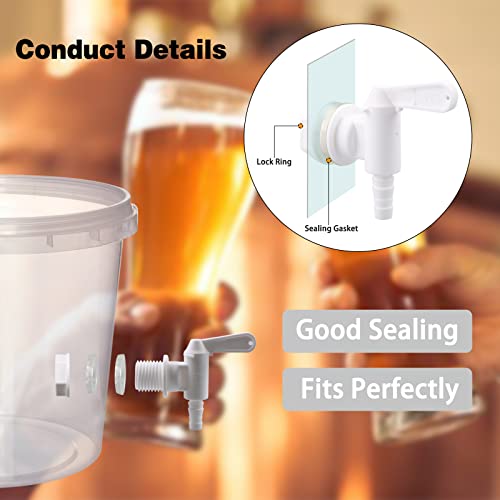 Replacement Spigot Bottling Bucket Plastic Spigot for Beer or Soda Fermenter Tap Wine Making Homebrewing By MUGLIO 3 PACK - size: 3 Pack