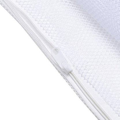 ALEGI Aquarium Mesh Bags Large Filter Media Bags, 17.8" by 13.5", 4pcs | Plastic Zipper, White Net Bags, For Bio Balls & Ammonia Remover