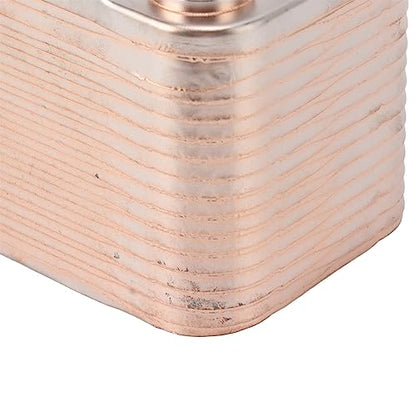 30 Plate Wort Chiller, Stainless Steel Brazed Plate Heat Exchanger Brewing Cooling Hot Liquid Accelerated Cooler for Homebrew Beer Tool NPT 1/2 Inch Thread