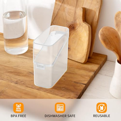 Cheese Box for Fridge Storage with Lid Airtight Slice Cheese Container for Refrigerator Food Preservation and Organization