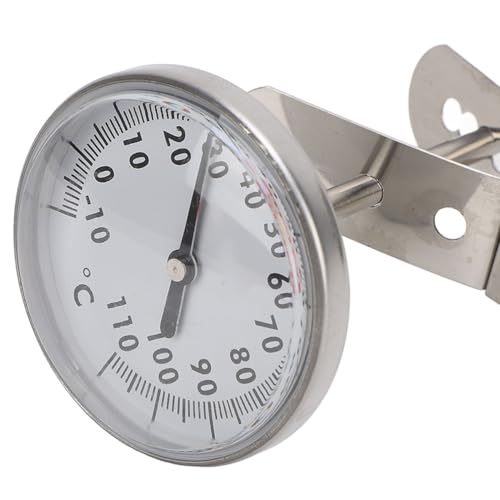 Milk Thermometer High Accuracy Fast Reading Pot Thermometer with Bracket for Frothing Coffee Making