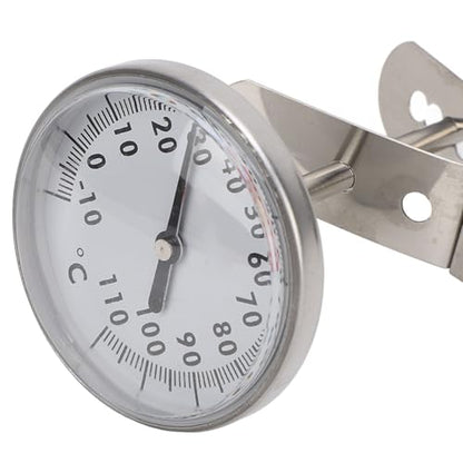 Milk Thermometer High Accuracy Fast Reading Pot Thermometer with Bracket for Frothing Coffee Making