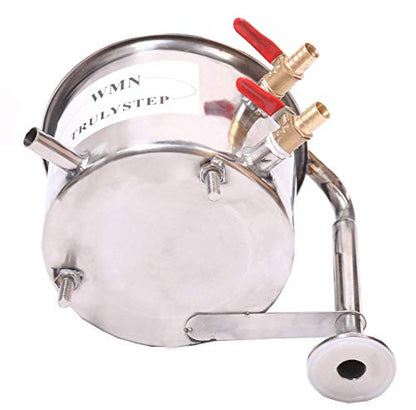 YUEWO 2 Pots Stainless Steel Still 2Gal/10Liters Water Alcohol Distiller Home Brew Kit Wine Making Supplies for DIY Brandy Whisky Vodka Distilled Water, Silver - size: 2 Gal 10 Liters