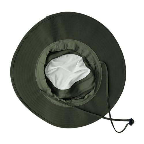 Sun Hats for Men Women Fishing Hat UPF 50+ Breathable Wide Brim Summer UV Protection Hat - color: 1pack-army Green