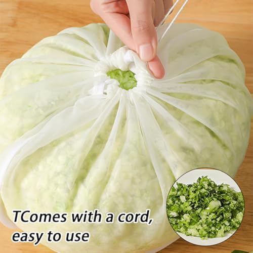 3Pieces Soy Milk Bag, 2025 New Organic Unbleached Cheesecloth Bags, Food Strainer, Reusable, for Straining Oat Milk, Almond Milk, Cheese making, Celery Juice Nut Bag (White)
