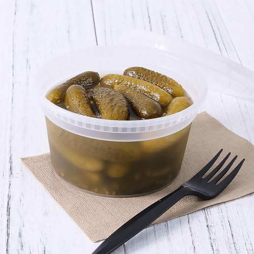 Karat [12oz - 240 ct] Clear PP Injection Molded Round Deli Containers with Lids (FP-IMDC12-PP) - color: Clear, size: 12oz