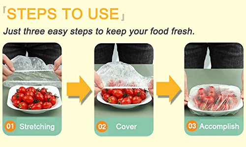 HangYu 200Pcs Bowl Covers Elastic Food Fresh Keeping Bag Dish Sealing Wrap Covers Sourdough Bread Proofing Basket Banneton Lids