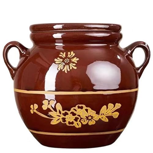 Fermentation Crock Jar Sauerkraut Ceramic Fermenting With Seal Lid(7.5L) - size: 7.5L