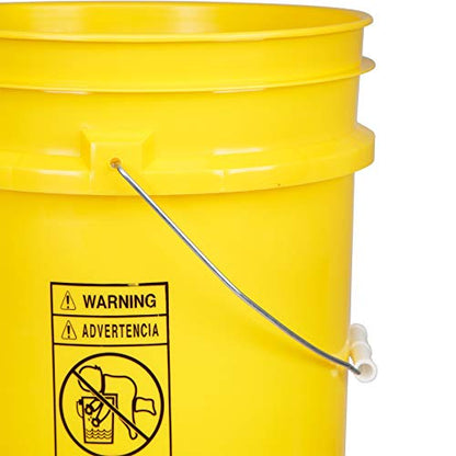 House Naturals Plastic Honey Food Grade Bucket with Honey Gate for Beekeeping and Screw on Lid, Made in USA Container