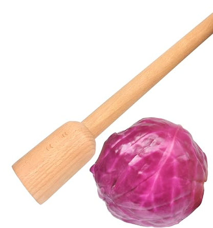 Sauerkraut Pounder 23 inch beech wood Cabbage Smasher/Stomper mashing machine