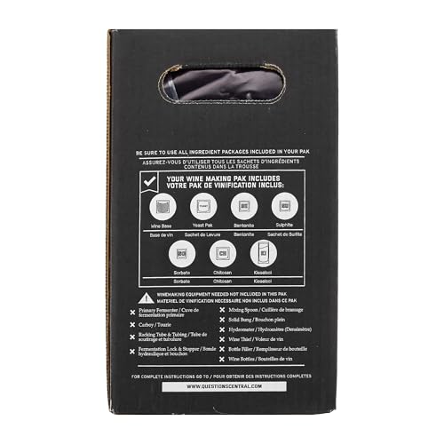 Fontana Wine Making Ingredient Kit - Merlot 6 Gallon DIY Kit | Premium Ingredients | Makes 30 Bottles