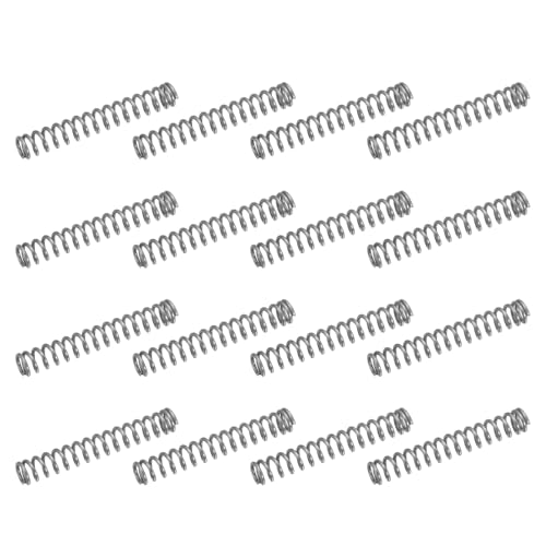 uxcell 50Pcs 304 Stainless Steel Compression Springs, 0.5mm x 4mm x 25mm Small & Tiny Pen Spring for Home Repair & DIY, Workshop & Industrial Use, (Silver Tone) - size: 4mmx25mm