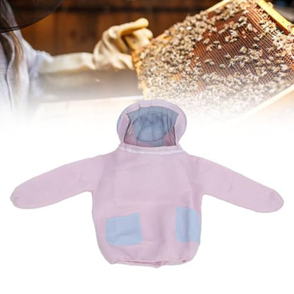Beekeeping Jacket with Veil, Breathable Mesh Cotton Ventilated Bee Jacket, Stylish Beekeeper Suit for Women