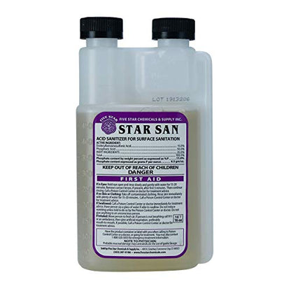 Five Star Star San Brew Sanitizer and FastRack 1 Gallon Fermenter Bundle