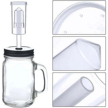 with Grommet Air Lock 2pcs Exhaust Valve Fermentation Wine Beer Making Three-Piece Airlock Arrive 1Pcs