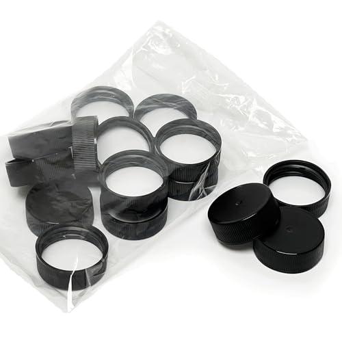 nicebottles - Clear Glass Woozy Bottles, 12 Oz (375ml) - Case of 12 Lovely Bottles Packed in Sturdy Box with 15 Black Screw Caps (Yes, That's 3 Extra Caps!)