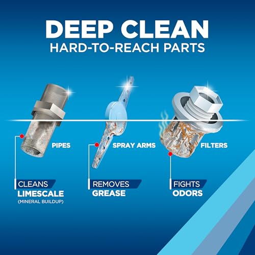 Finish Dishwasher Cleaner Liquid, Deep Cleans Hidden Grease & Limescale, Fights Odors & Maintains Performance, 3 Month Supply, 8.45oz, 1 Bottle - size: 8.45 Fl Oz (Pack of 1)