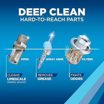 Finish Dishwasher Cleaner Liquid, Deep Cleans Hidden Grease & Limescale, Fights Odors & helps maintain Performance, 1 Year Supply, 8.45oz, (Pack of 8) - size: 8.45 Fl Oz (Pack of 8)