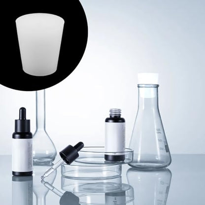 10Pcs Silicone Stoppers,Standard 4# Rubber Stopper Bungs with 6 mm Aperture Single-Hole for Flask, Plug Holes, Lab - size: 4#