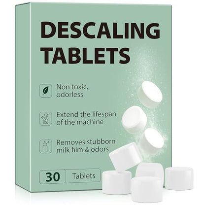Descaling Tablets Descaler, 30 Count, Compatible with Momcozy, Baby Brezza Bottle Washer, Warmer, Sterilizer & Formula Maker, Descaler for Milk & Limescale Removal