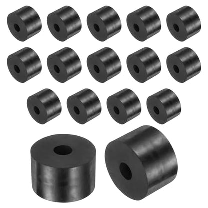 uxcell 16 Pcs Rubber Spacers 40mm OD x 12mm ID x 25mm Height Round Anti Vibration Spacer Rubber Bushing Grommets - size: 40mm OD x 12mm ID x 25mm Height