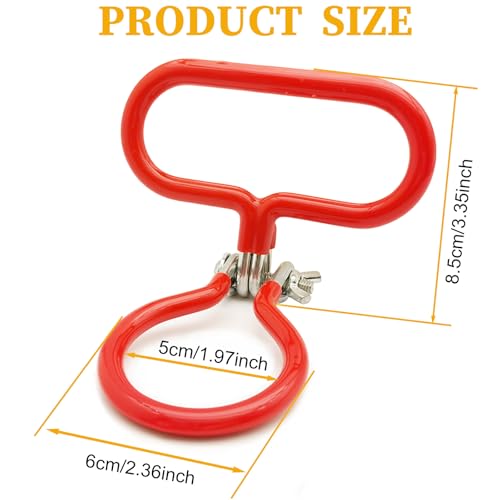 Carboy Handle, 2 Pack Carboy Carrying Handle Heavy Duty Carboy Holder for Smooth Neck 3 Gallon 5 Gallon 6 Gallon 6.5 Gallon Glass Carboys for Fermenter Wine Making Beer Brewing Home Brewing Equipment