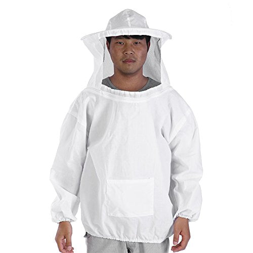 Beekeeping Jacket, Beekeeping Suit Protective Round Veil Ventilated Bee Suit bee Jacket for Men Women for Apiary Backyard