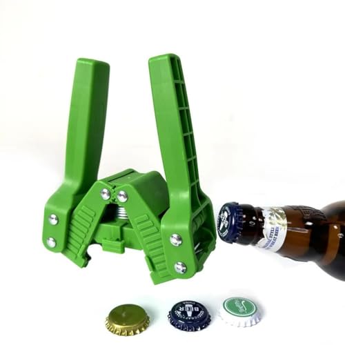Manual Bottle Capper Tool - Capping Kit - Includes Beer Bottle Capper and 50 Bottle Caps 26mm Beer Corking Machine For Home Brewing - Beer Making Supplies（Red）