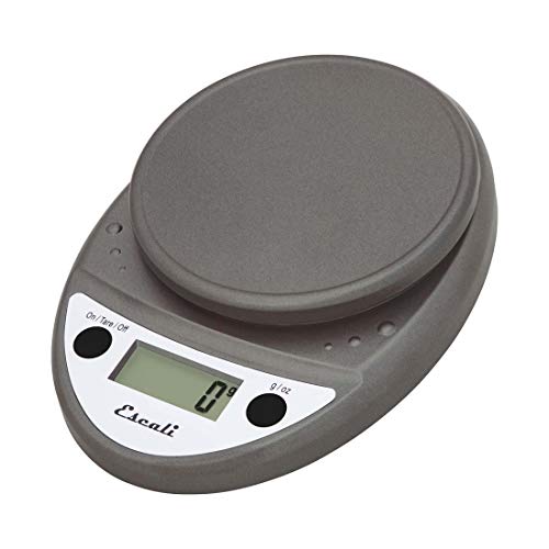 Escali Primo Digital Food Scale Multi-Functional Kitchen Scale and Baking Scale for Precise Weight Measuring and Portion Control, 8.5 x 6 x 1.5 inches, Metallic - color: Metallic