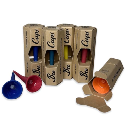 5 Pack, Bee Watering Station, Handmade Porcelain, Bee and Butterfly Feeder for Garden, Outdoor Feeders for Thirsty Pollinators, Plastic Free, Pollinator Attracting Glaze (5, Bold Singles) - color: Bold Singles