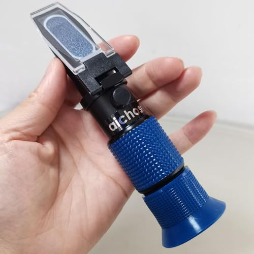 Aichose 0-80% Brix Meter Refractometer for Measuring Sugar Content in Fruit, Honey, Maple Syrup and Other Sugary Drink, with Automatic Temperature Compensation Function