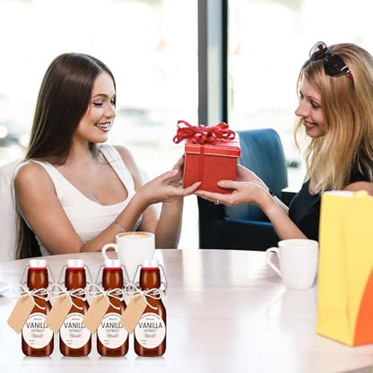24 Pack 4 oz Swing Top Glass Bottles Amber Flip Top Glass Bottles Vanilla Extract Bottle with Airtight Lid Flip Top Beer Brewing Bottle for 2nd Fermentation Vanilla Extract Kombucha Beverage Soda