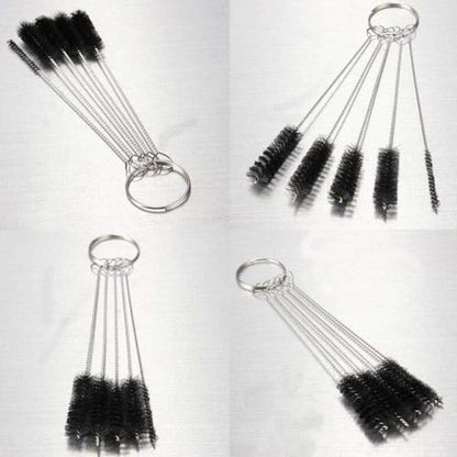 1 Pc Straw Cleaner Brushes Sets, Dringking StrawCleaner Brush Kit, Long Straw Brush with Hook, Nylon Pipe Tube Cleaner Straw Cleaning Brush for Narrow Neck Bottles Cups Tumbler, Sippy Cup (Black)