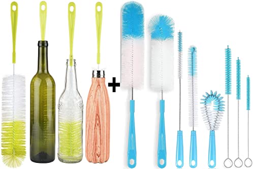 ALINK Bottle Cleaning Brush Set for Long Narrow Neck Bottles